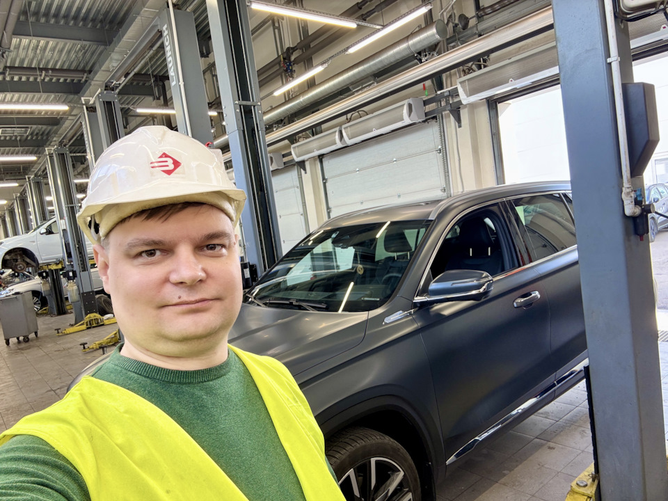 Техническое обслуживание (ТО-1) — Geely Monjaro