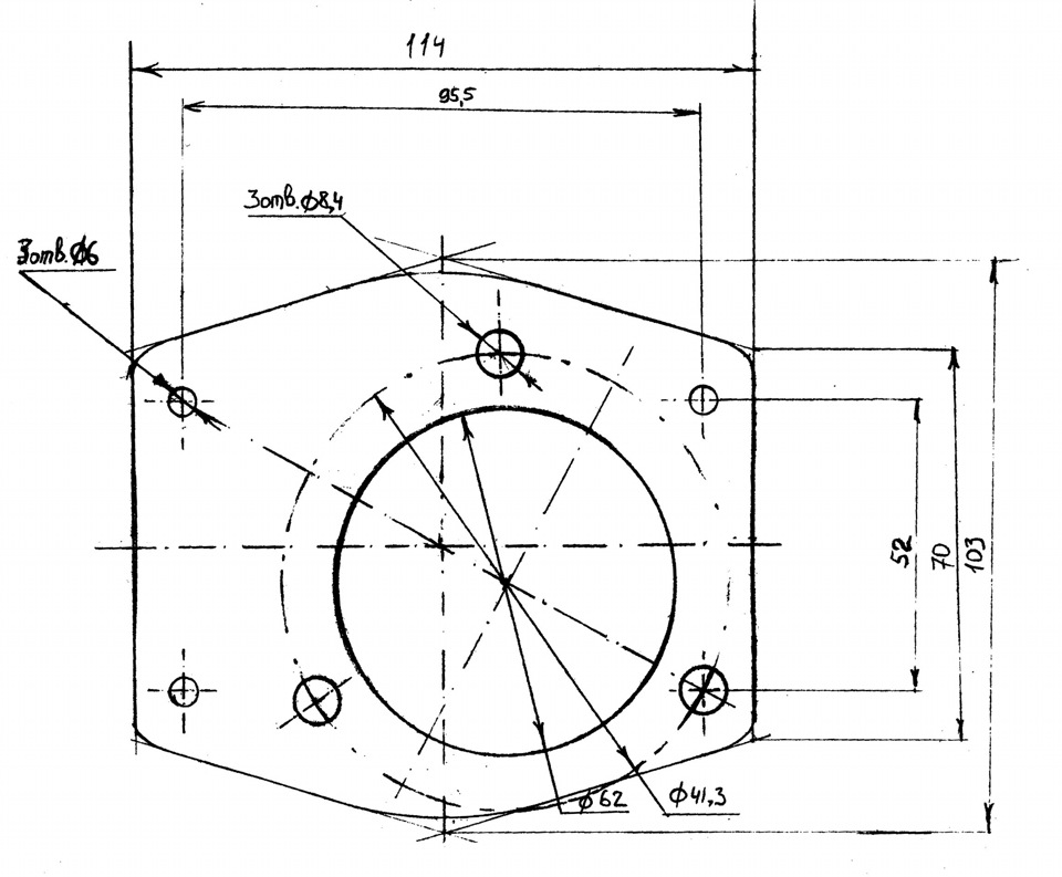 Переходная пластина к-88А — фильтр жигули. — ГАЗ 2410