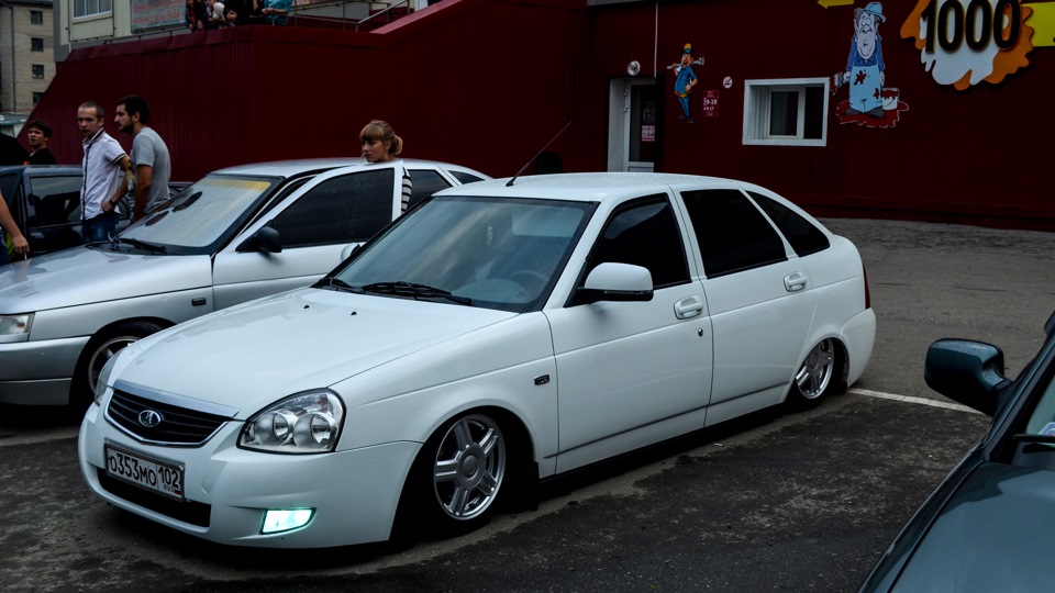 Lada Приора Хэтчбек #the_white_pearl