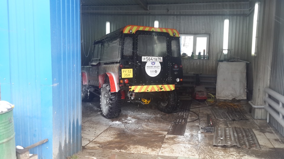 Заехал на мойку после СУ2 — Land Rover Defender (L315/L316)