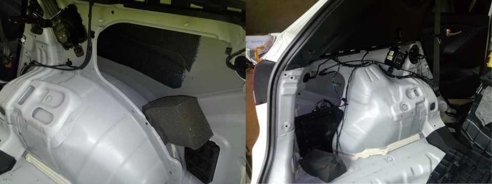 Задние арки после разборки пластика — Hyundai ix35