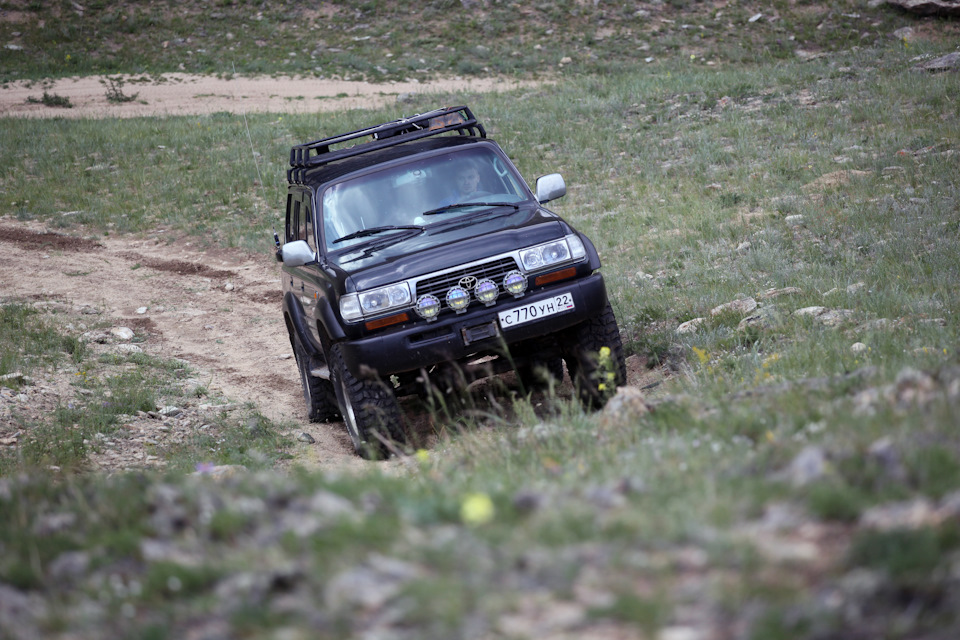 На пониженной + блокировка — Toyota Land Cruiser 80