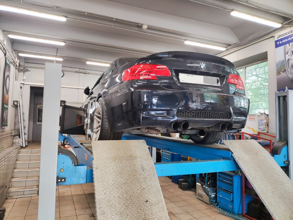 Сделали перед минус 1.5; зад минус 2.25 — BMW 3 series Coupe (E92)