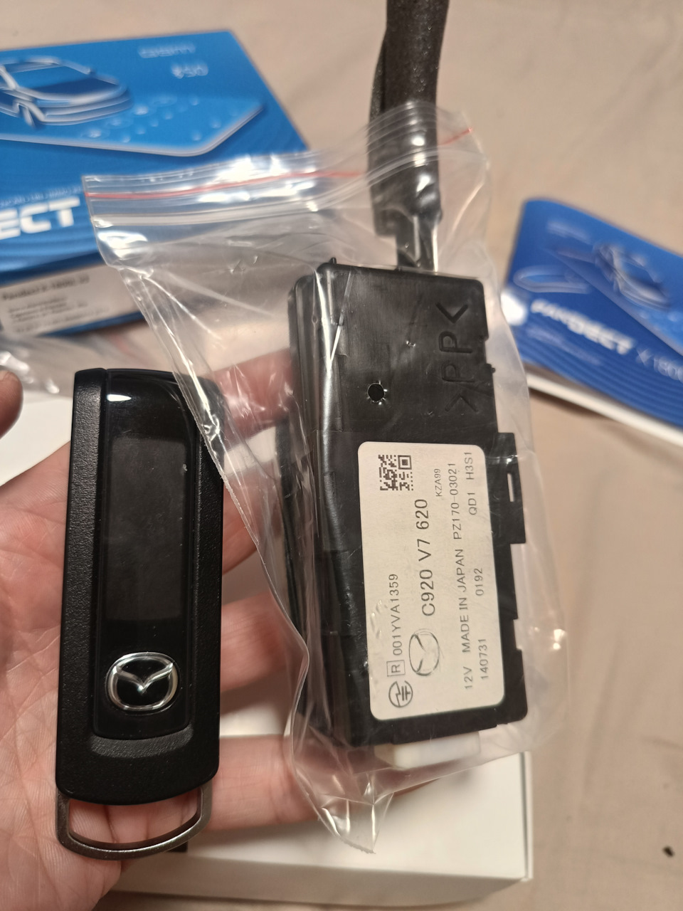 Сигнализация Pandora/Pandect X1800L — Mazda Axela (3G) бензин, 1,5
