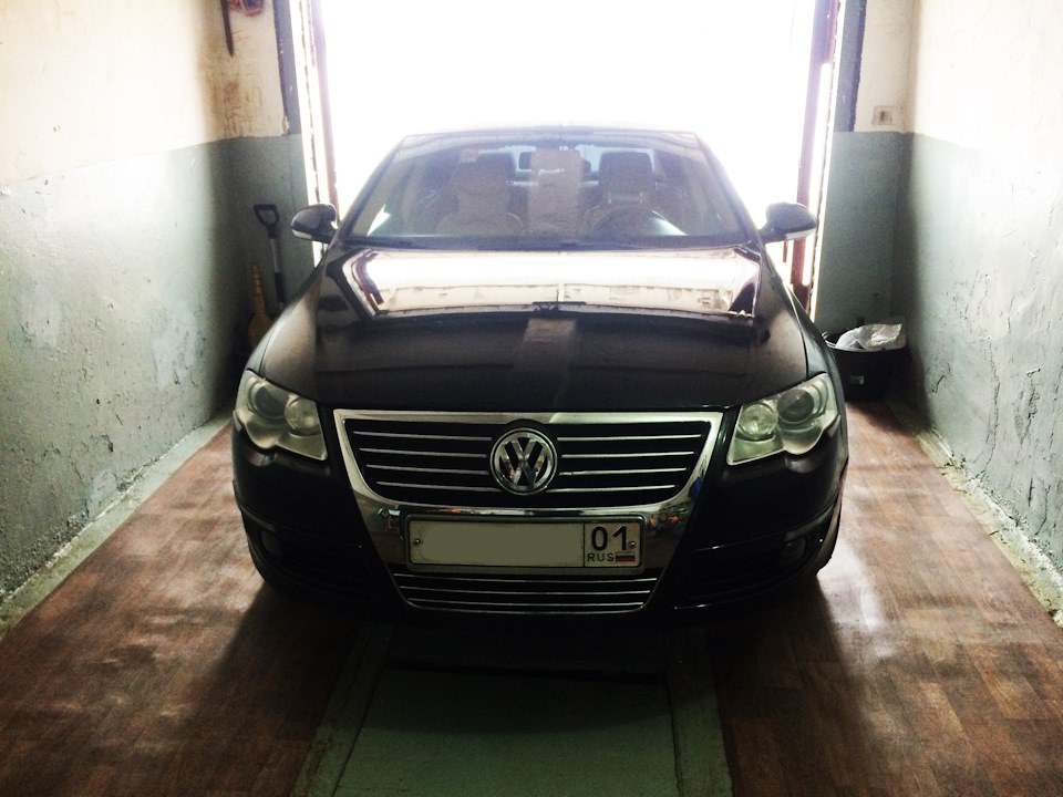 А вот и он, в Гараже. Готов к операции. — Volkswagen Passat B6