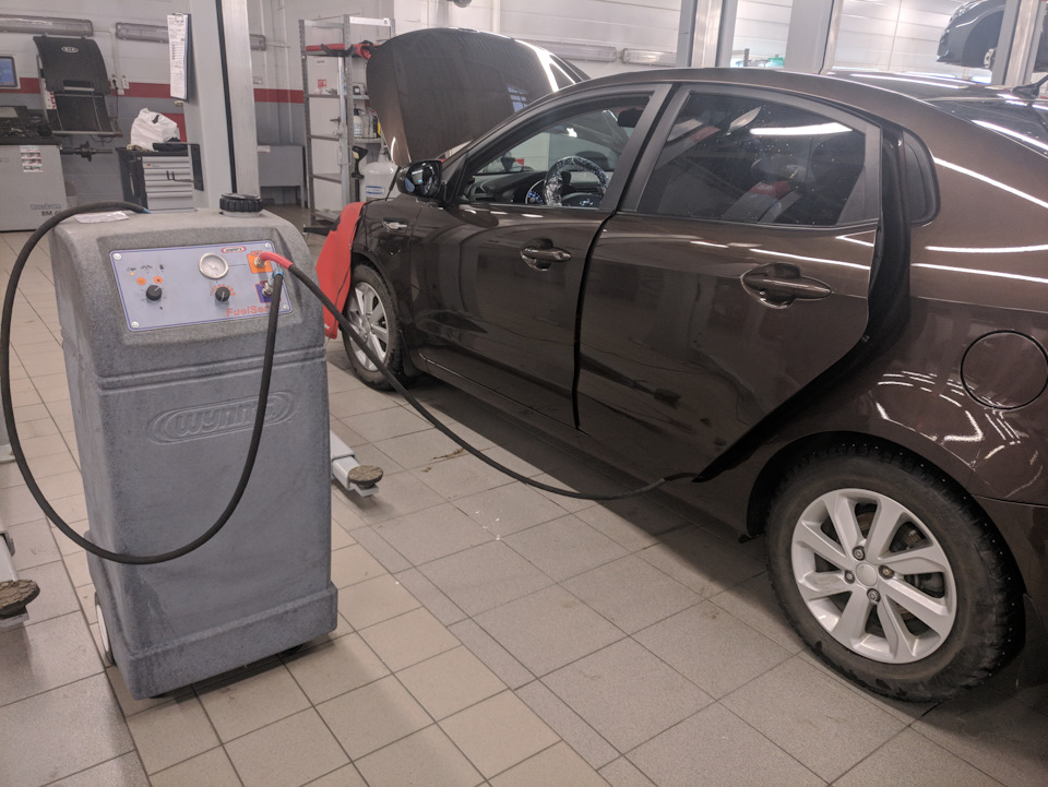 Промывка топливной системы Wynn's — KIA Rio (3G)