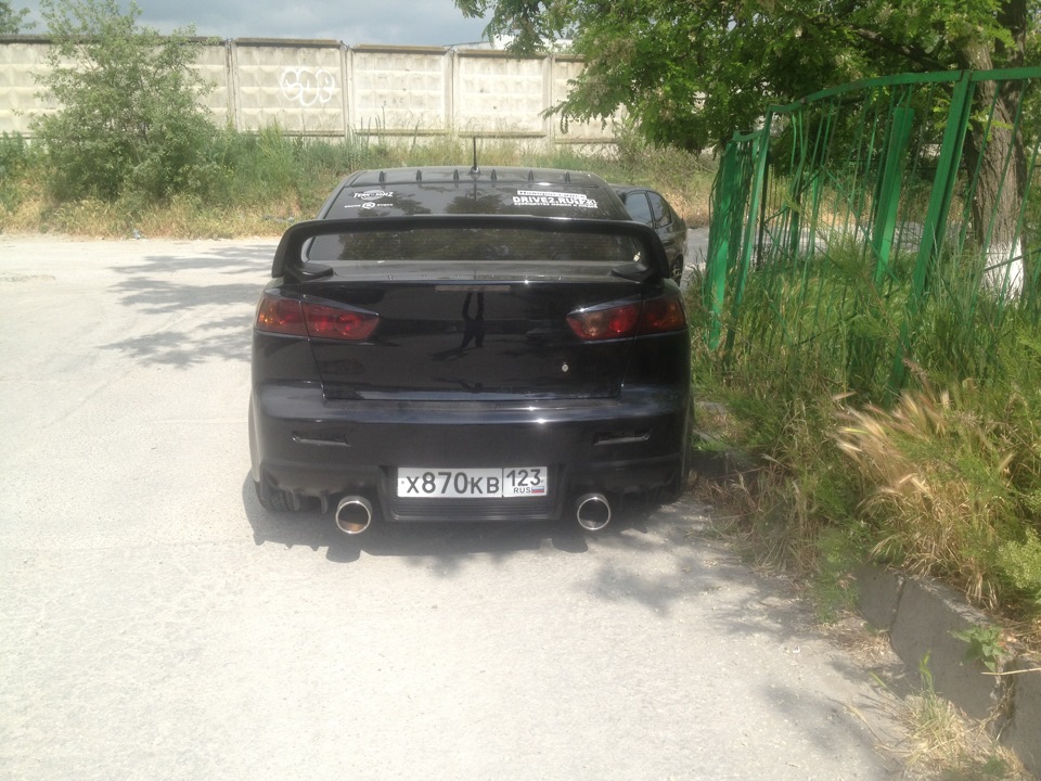 конечный результат — Mitsubishi Lancer X