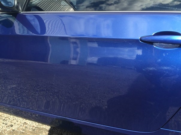 Зацарапана водительская дверь — BMW 3 series Coupe (E92)