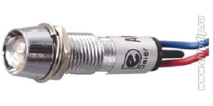 XD8-1W-G-12VDC, Светодиод с держателем зеленый 8мм 12VDC — Honda Civic 4D (8G)