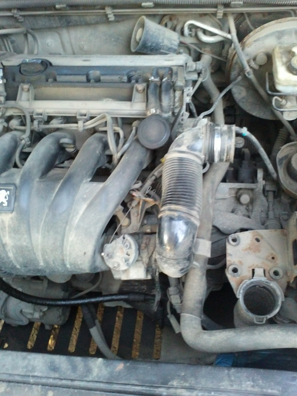 Воздушный фильтр уже снят — Peugeot 406