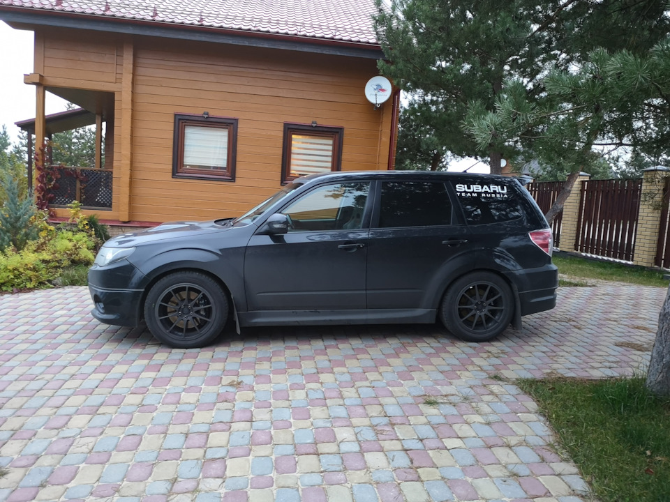 На новой подвеске. — Subaru Forester (SH)