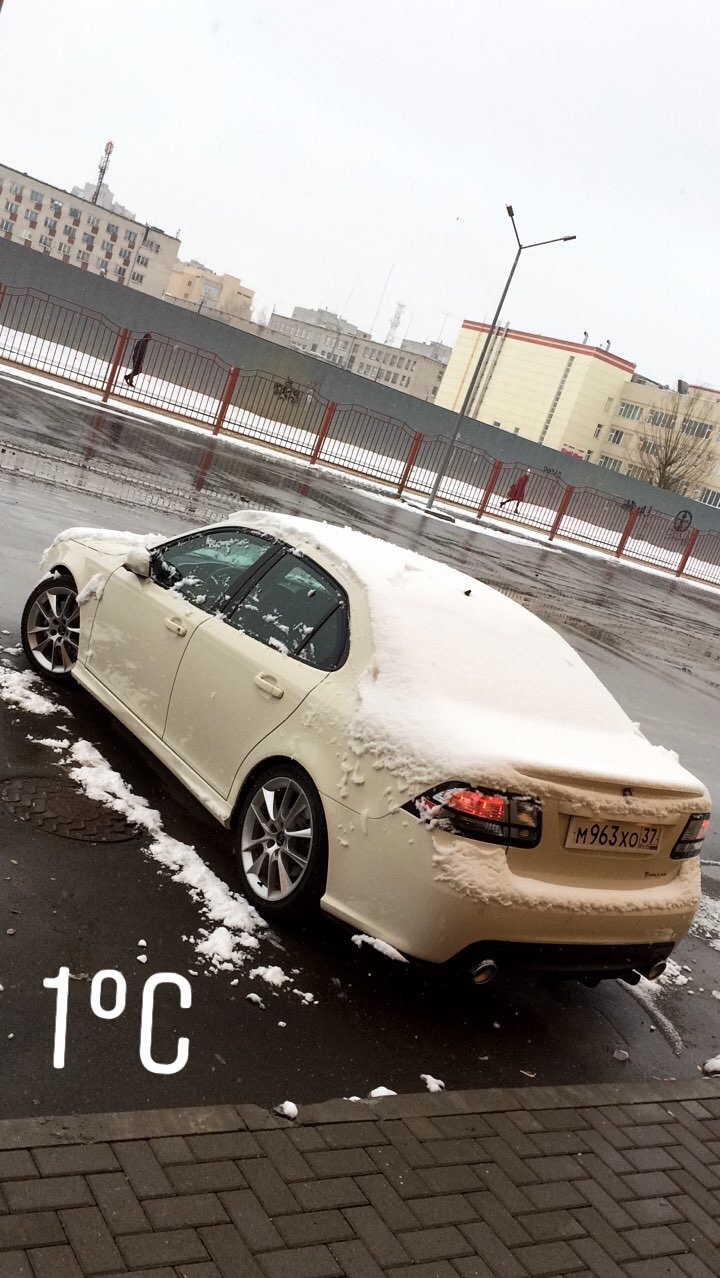 Утром зимний привет! — Saab 9-3 (2G)