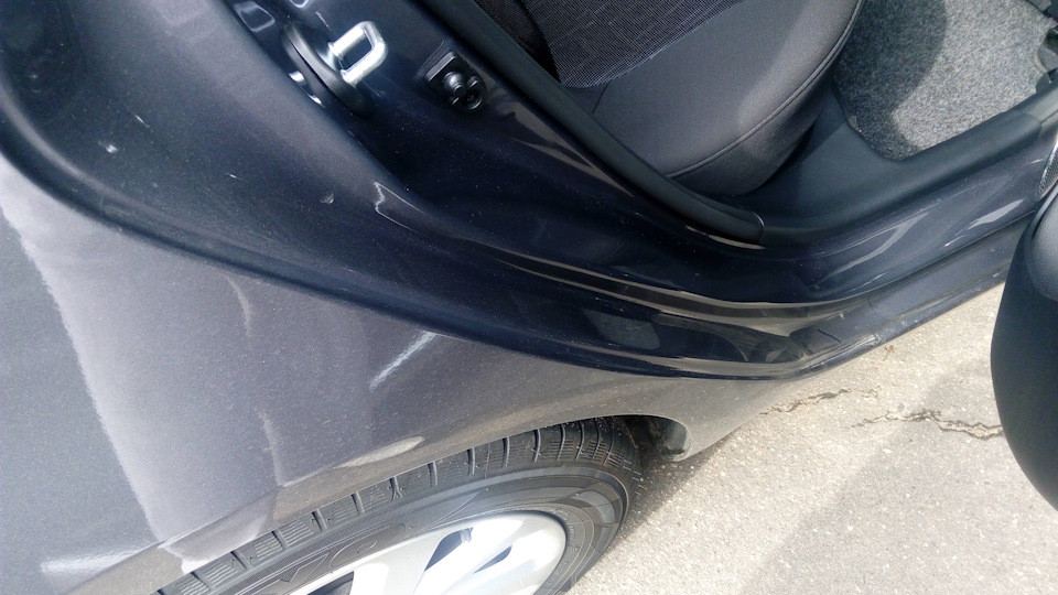 Задние пороги ПОСЛЕ. — KIA Rio (3G)