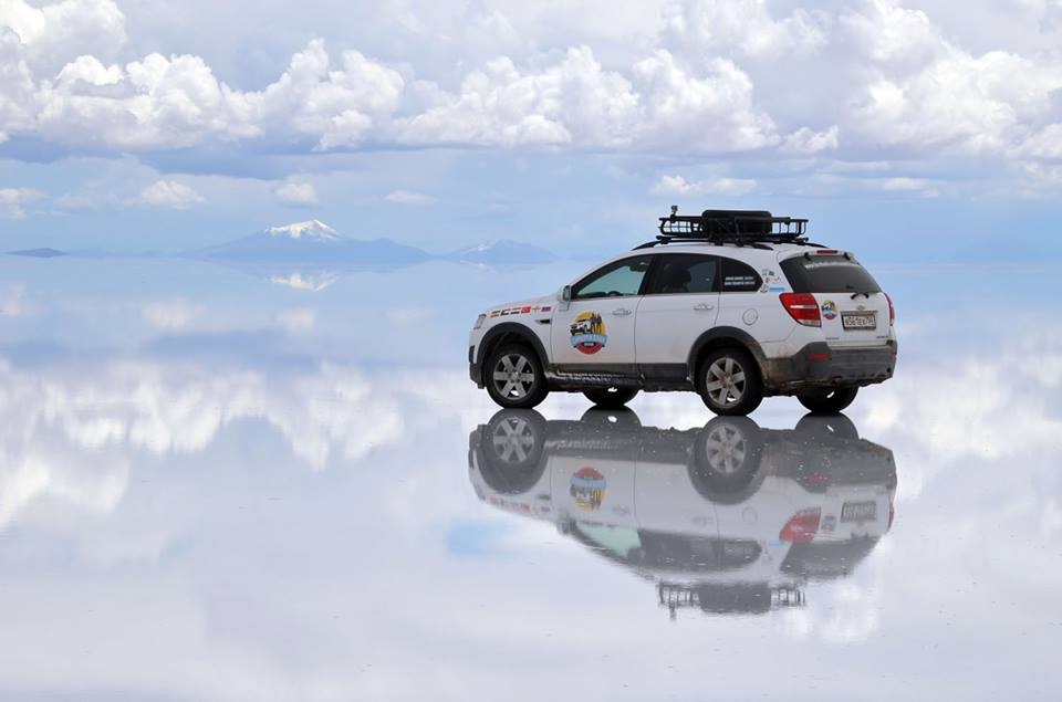 Солончак в Боливии )Неплохо смотрится — Chevrolet Captiva (1G)