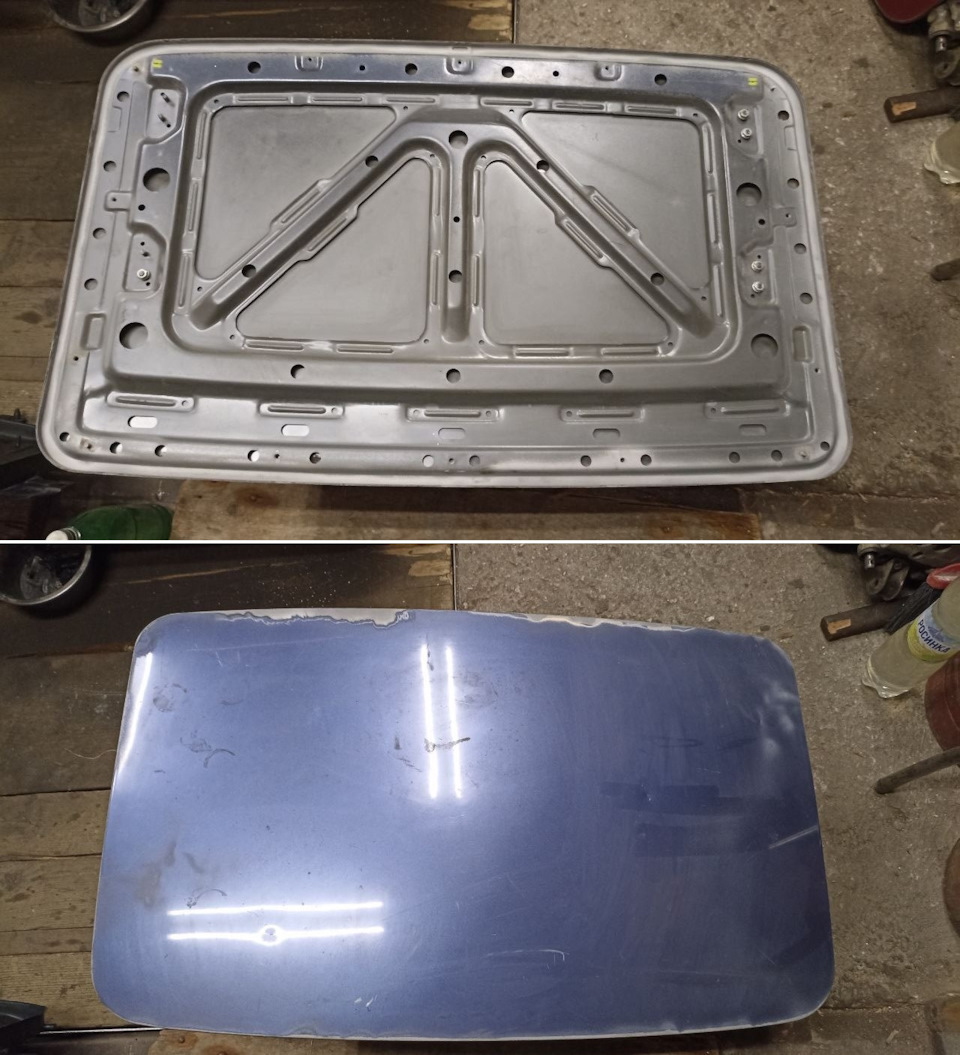 Полотно люка после пескоструйной обработки — Honda Prelude (BA8/BA9/BB1/BB4)