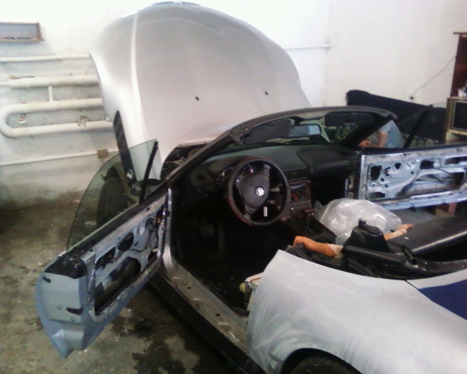 машина подготовлена к оклейке — BMW Z3