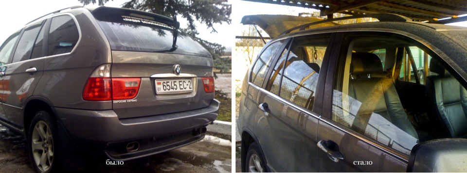 про тонировку, было-стало — BMW X5 (E53)