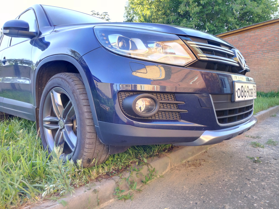 Ну что вот и передняя на месте. Красотаааа. ))) — Volkswagen Tiguan (1G)
