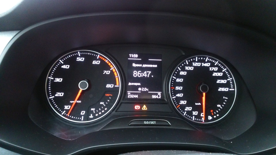 средняя скорость получается чуть больше 25км/ч — SEAT Leon FR (Mk3)