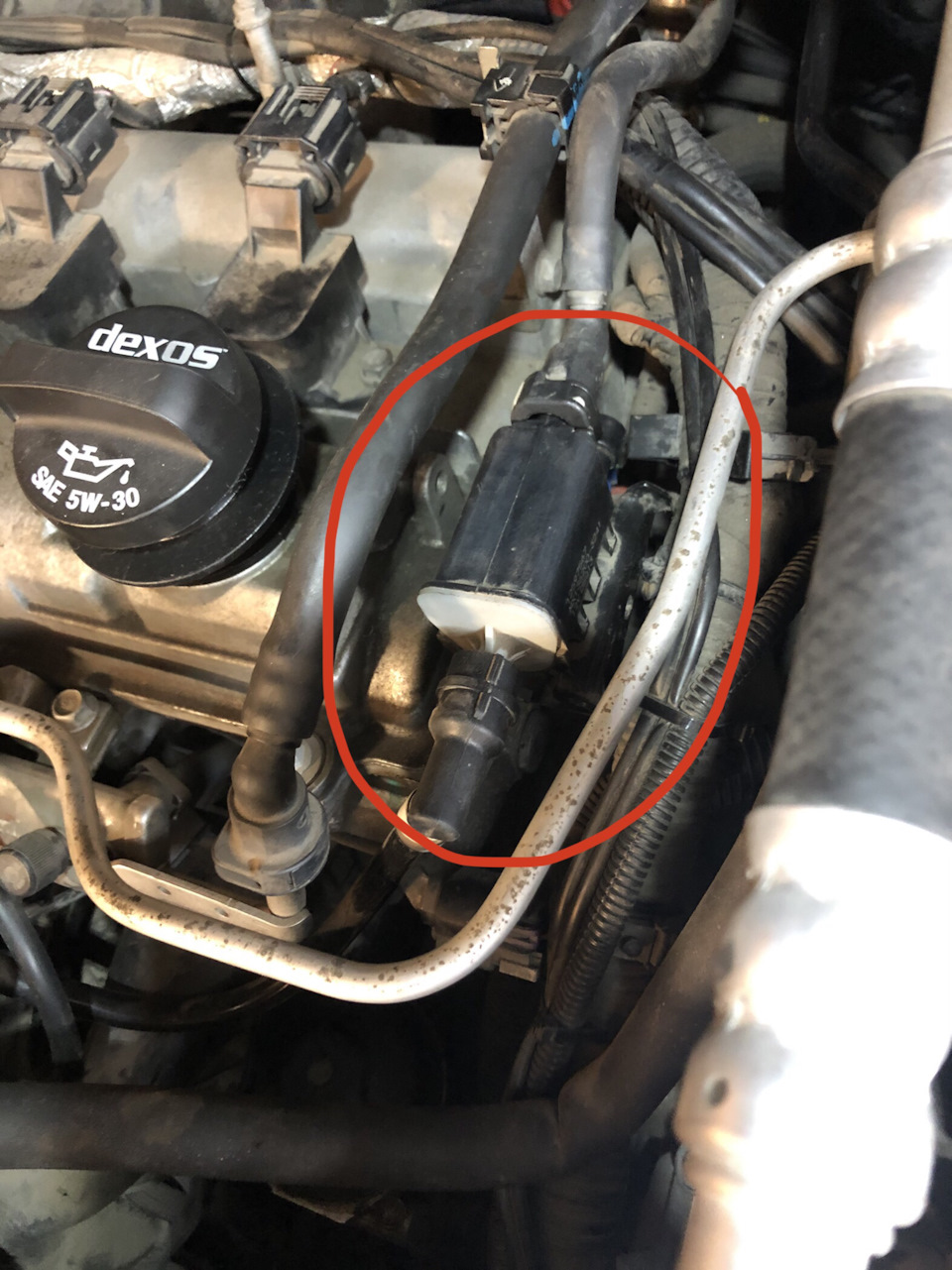 Электромагнитный клапан продувки адсорбера — Chevrolet Captiva (1G)