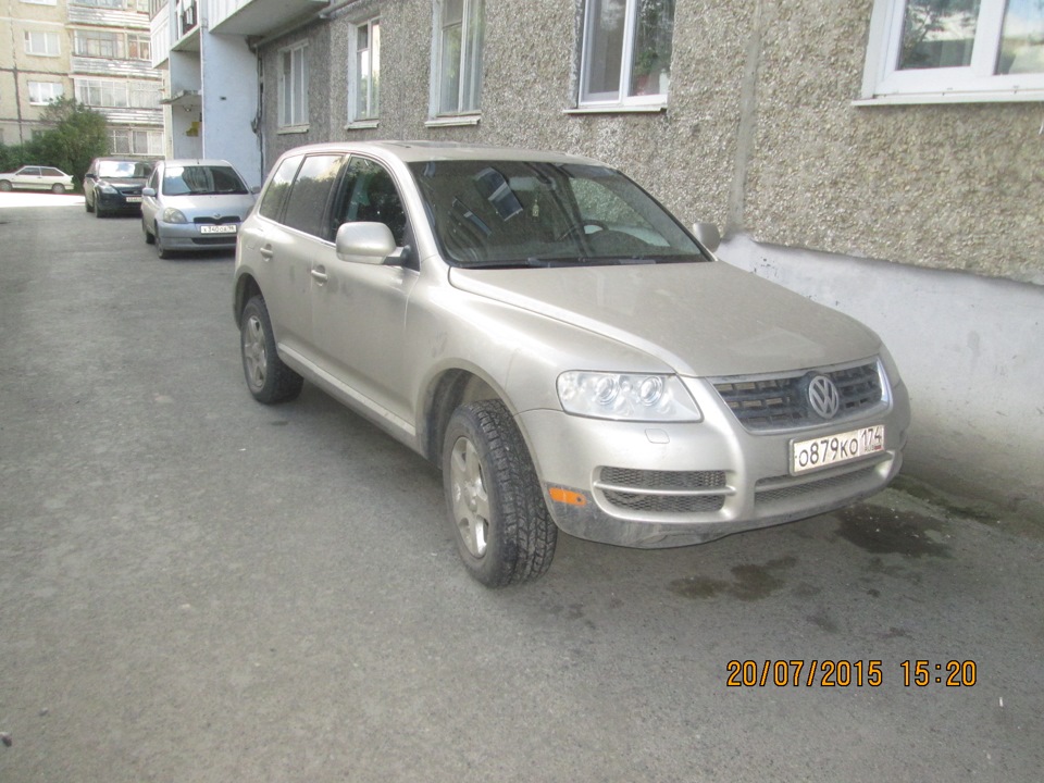 вот мы чумазые) — Volkswagen Touareg (1G)