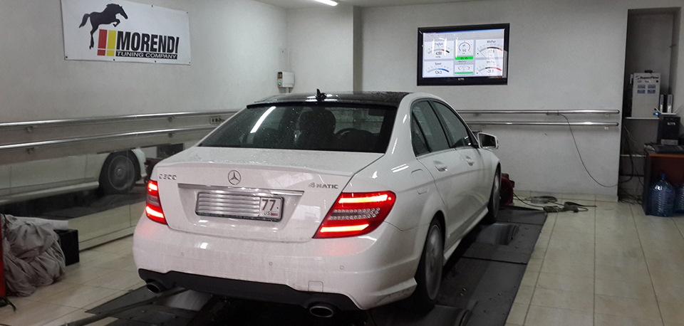 Стенд и ожидание графика после перепрошивки в С350 — Mercedes-Benz C-Class (W204)