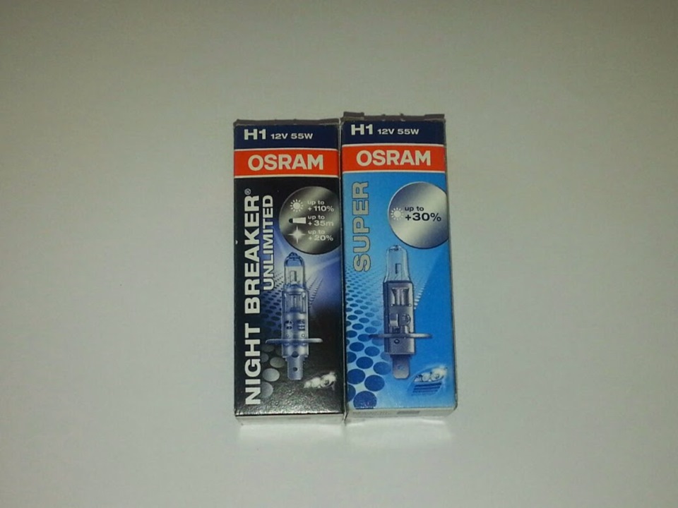 Osram Super +30 H1 и Osram NightBreaker Unlimited H1 — Jeep Grand Cherokee (WJ)