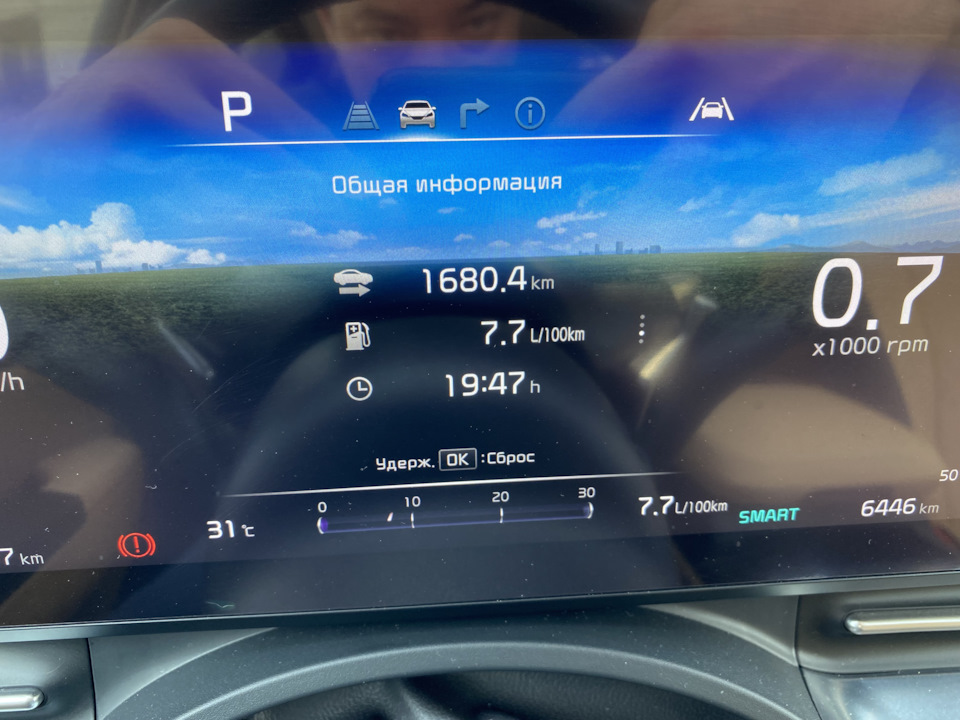 20 часов чистого времени и 1700 км пробега. Расход радует глаз! — KIA Carnival (4G)