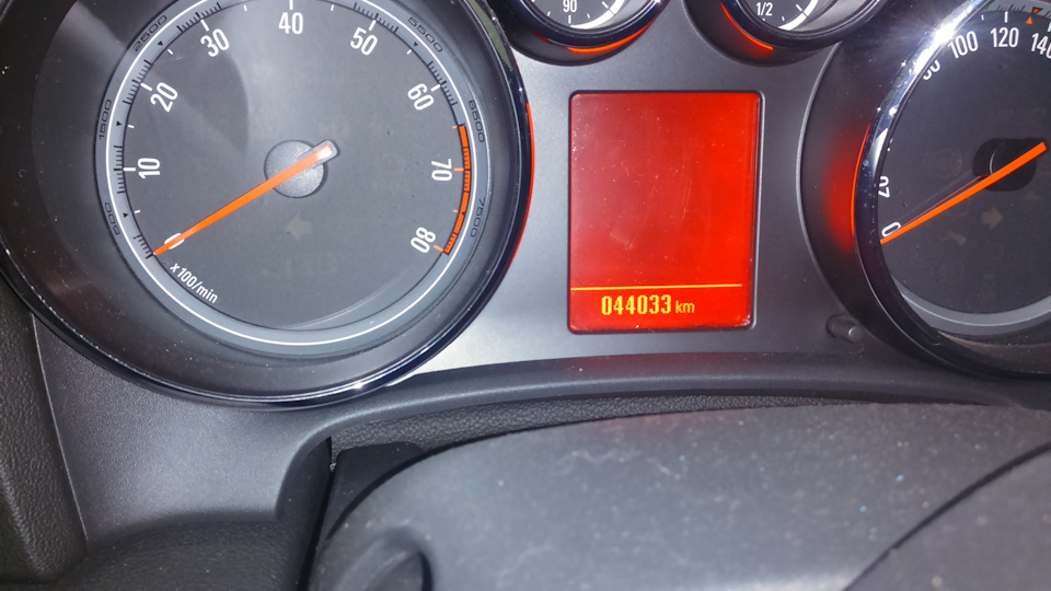 Пробег на момент поломки — Opel Astra J