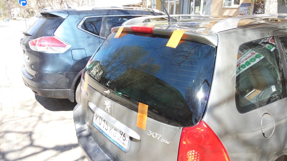 Скотч уже больше для антуражу )) — Peugeot 307 SW