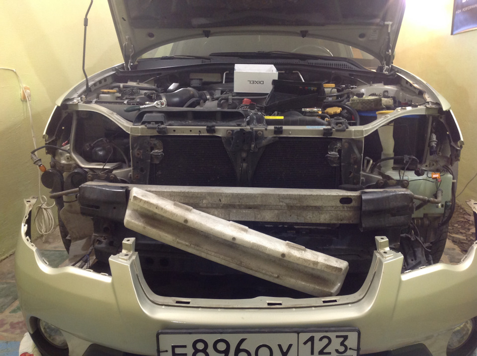 В процессе установки — Subaru Outback (BP)