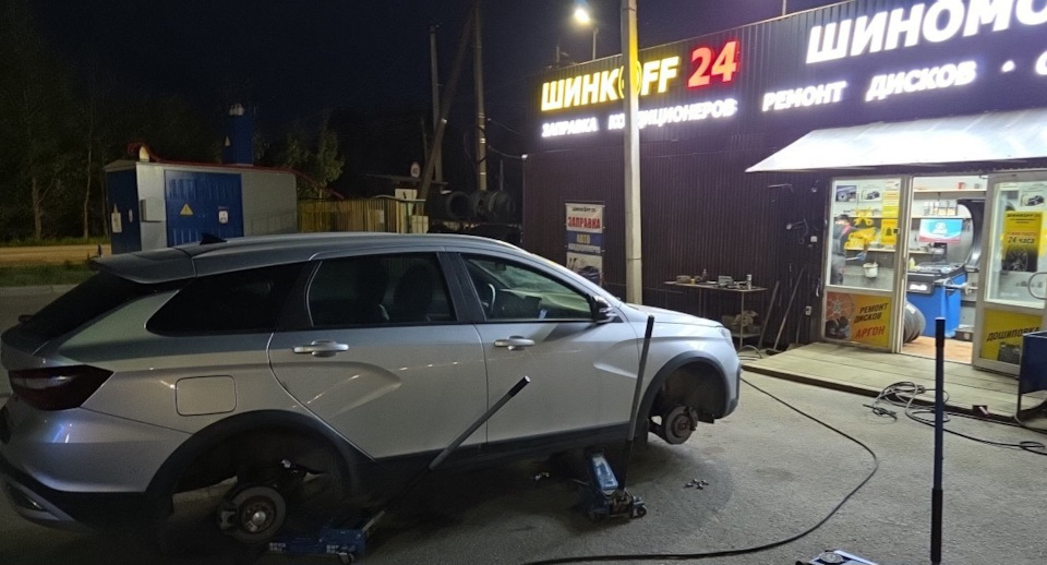 Переобувал почти ночью…) — Lada Vesta SW Cross (NG)