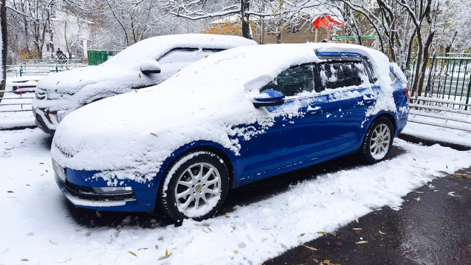 Зима пришла — Skoda Octavia Combi A7 Mk3