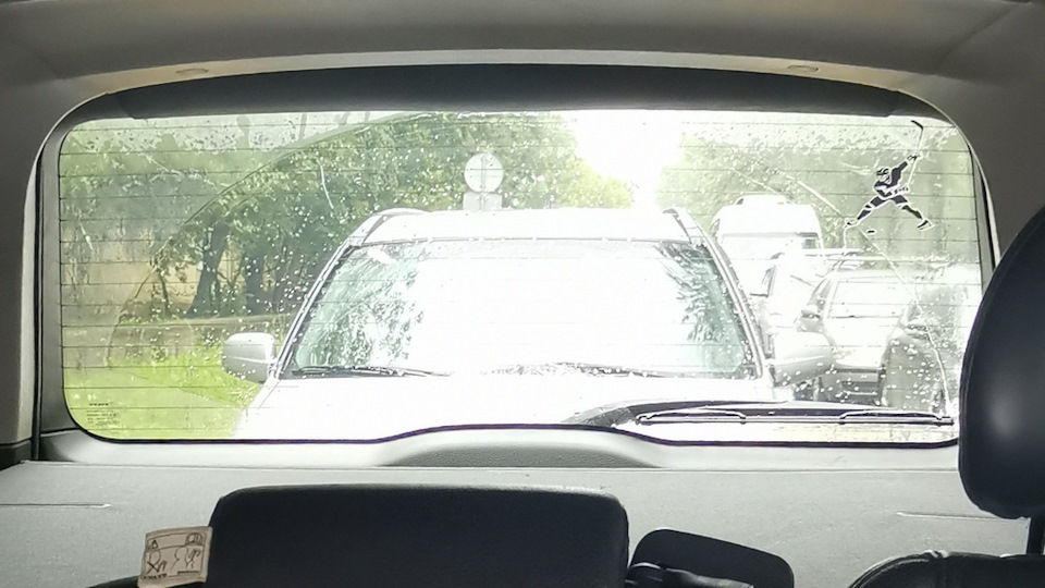Вид назад из салона — Volvo XC90 (1G)