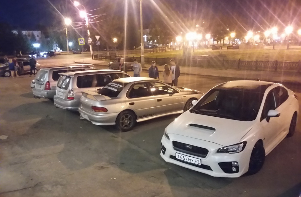 где то там в конце затясался мой форь)) — Subaru Forester (SG)