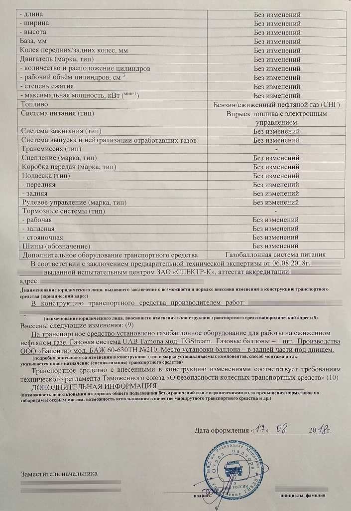 Свидетельство о соответствии транспортного средства_ обратная сторона. — Hyundai Santa Fe (1G)