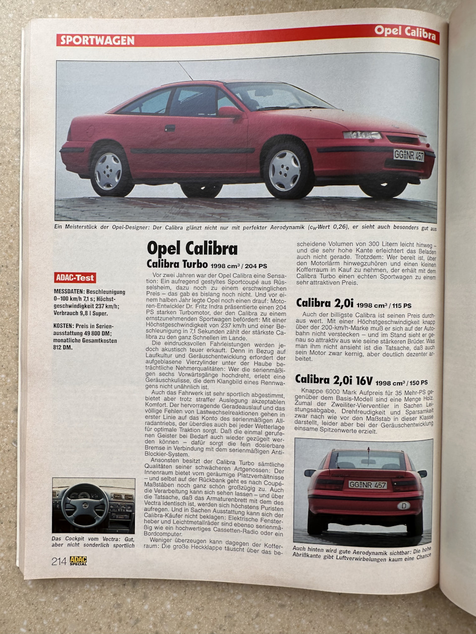 Калибра турбо — Opel Vectra A