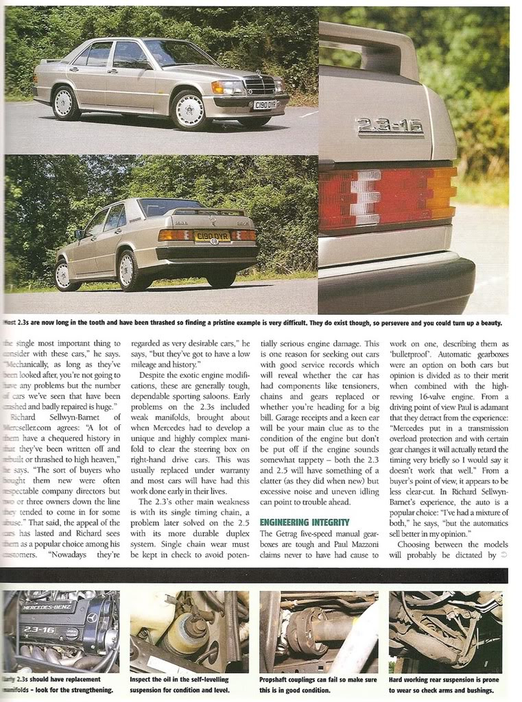 ГЕРОЙ ДИНАМИКИ! Гид покупателя: Mercedes-Benz 190E 2.3-16 / 2.5-16