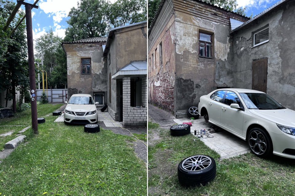 Здесь я окончательно снял Альфы и вернулся к Виндетам. Про это есть запись, посмотри. — Saab 9-3 (2G)