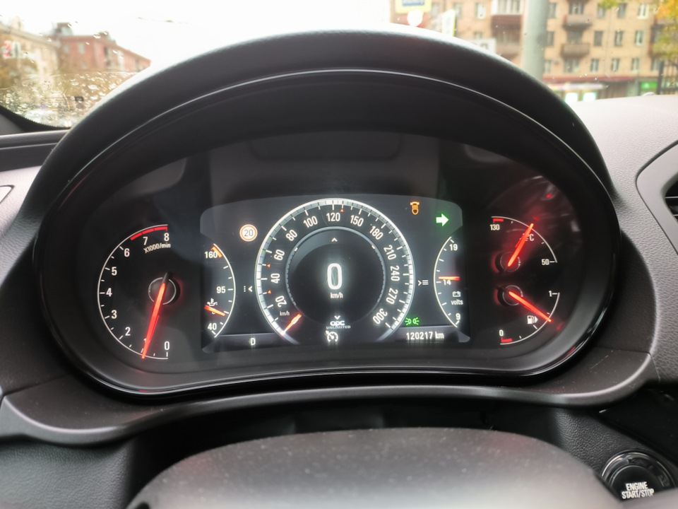 Побег при на момент ТО — Opel Insignia (1G)