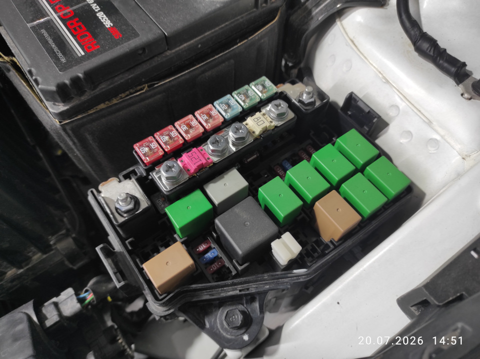 Photo from the logbook Hyundai Solaris (1G)