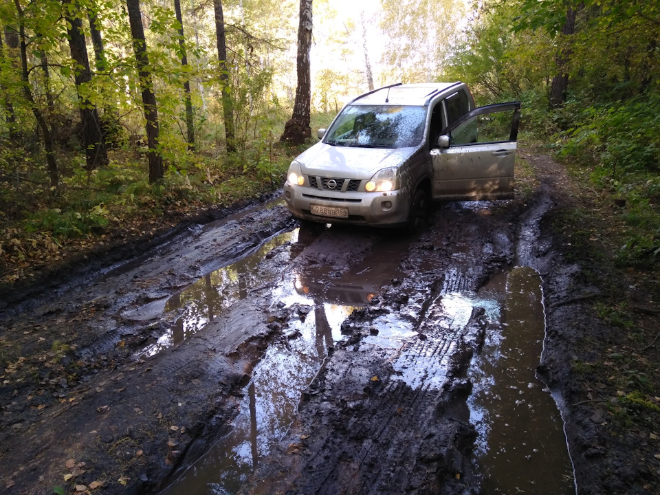 Она же — грязь))) Выехал сам,  — Nissan X-Trail II (t31)