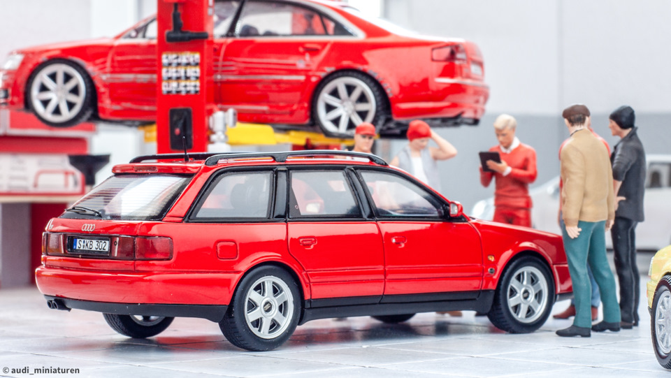 1996 Audi S6 plus C4 Avant Typ (4A) Tornadorot (Spark) 1:43 — DRIVE2