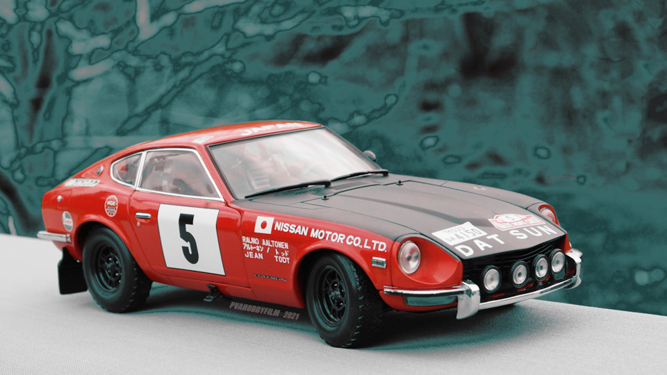 Datsun 240Z, 1972 Monte-Carlo, #5 R.Aaltonen, J.Todt (1/18 Kyosho