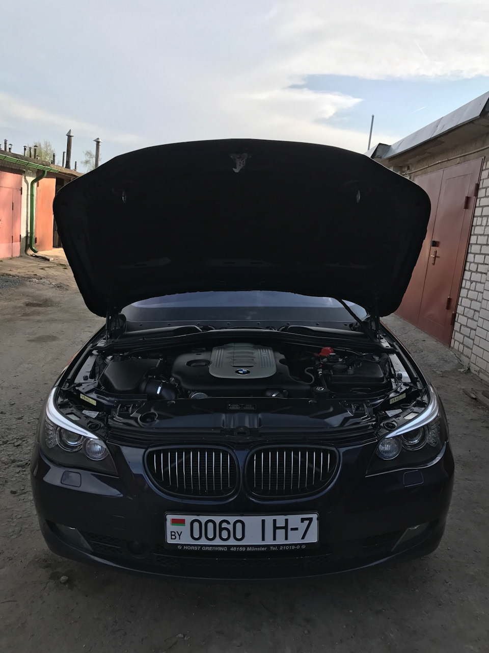 Ну и снова вычистили всю подкапотку) — BMW 5 series (E60)