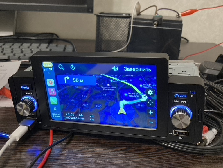 Получил магнитолу, проверил на столе — Renault Scenic II