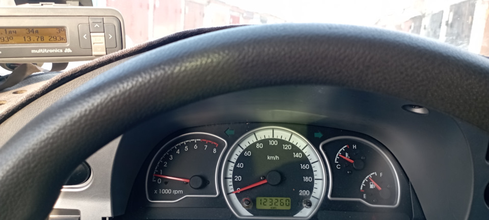 Пробег на приборке. — Daewoo Nexia (N150)