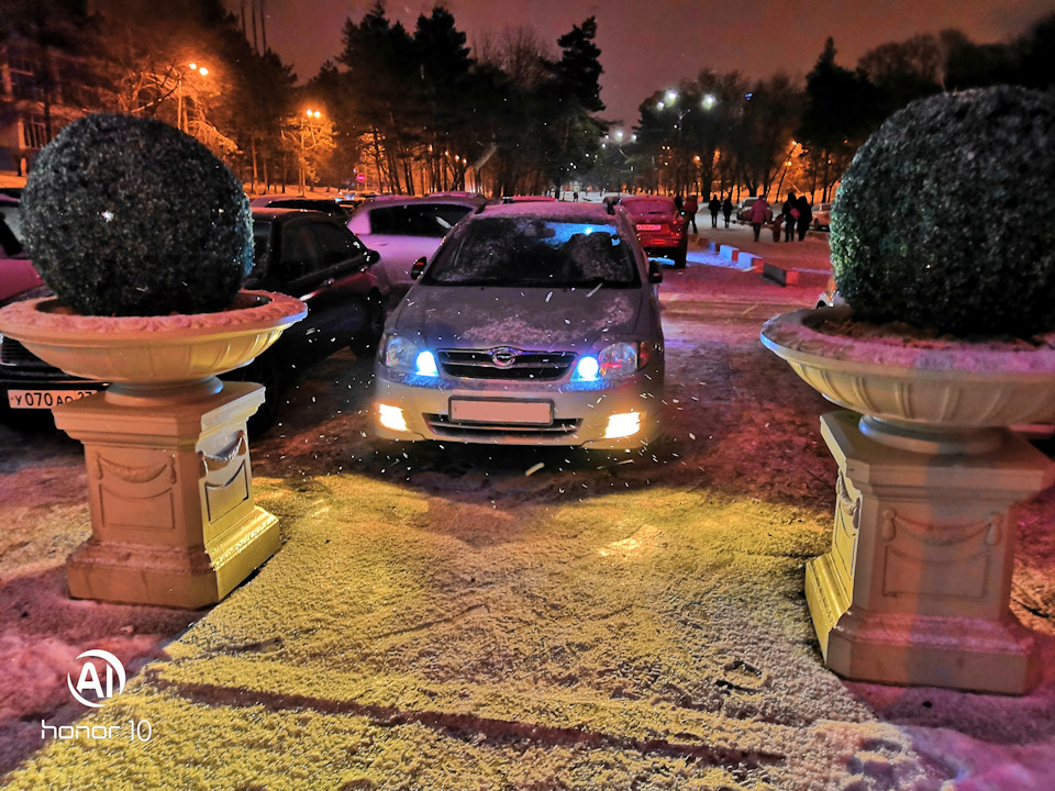 Самый мощный снег в этом году — Toyota Corolla Fielder (E120)