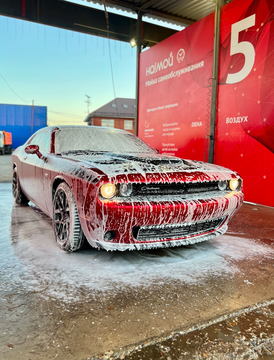 На мойке — Mitsubishi Lancer Evolution X