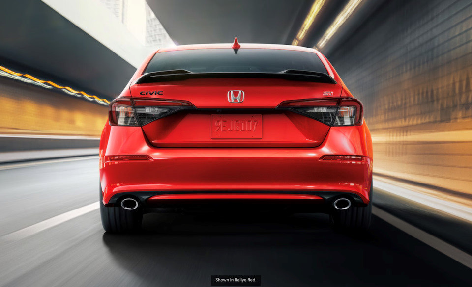 Honda Civic Si в цвете Rallye Red — Honda Civic 4D (11G)